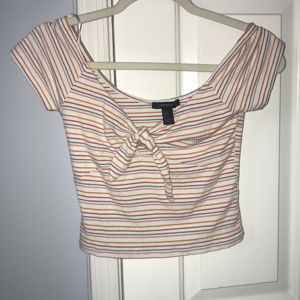 Striped crop top
